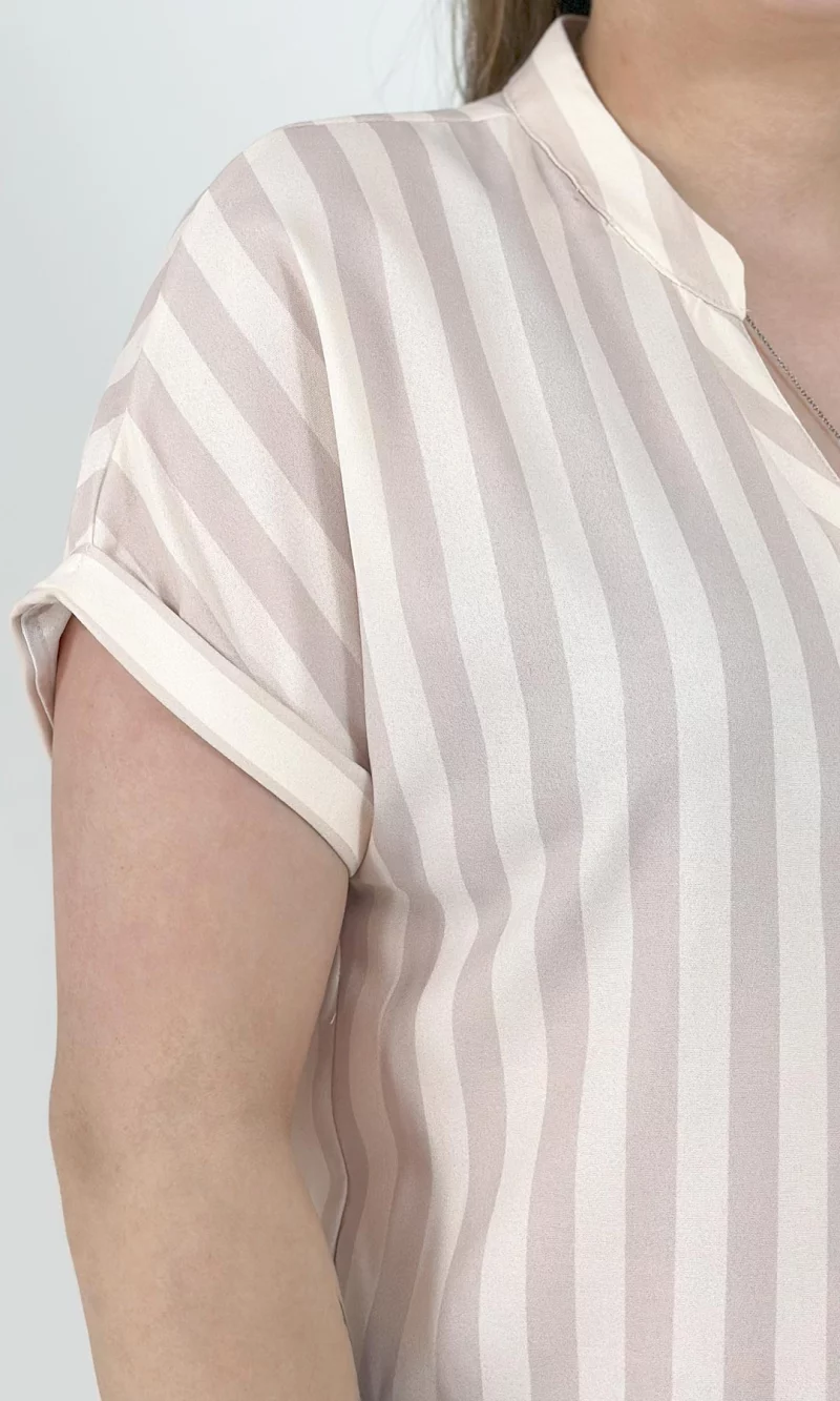 Blusa mujer manga corta rayas - Imagen 7