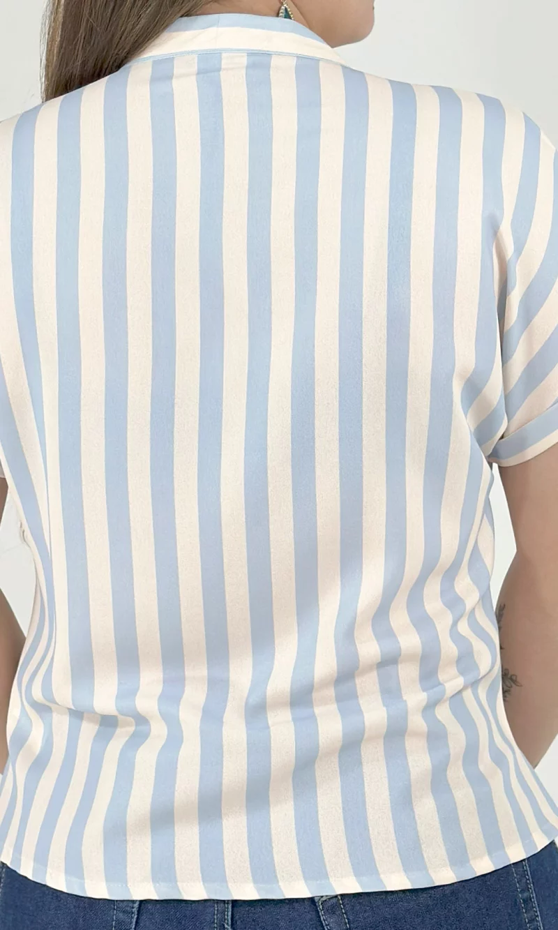 Blusa mujer manga corta rayas - Imagen 4