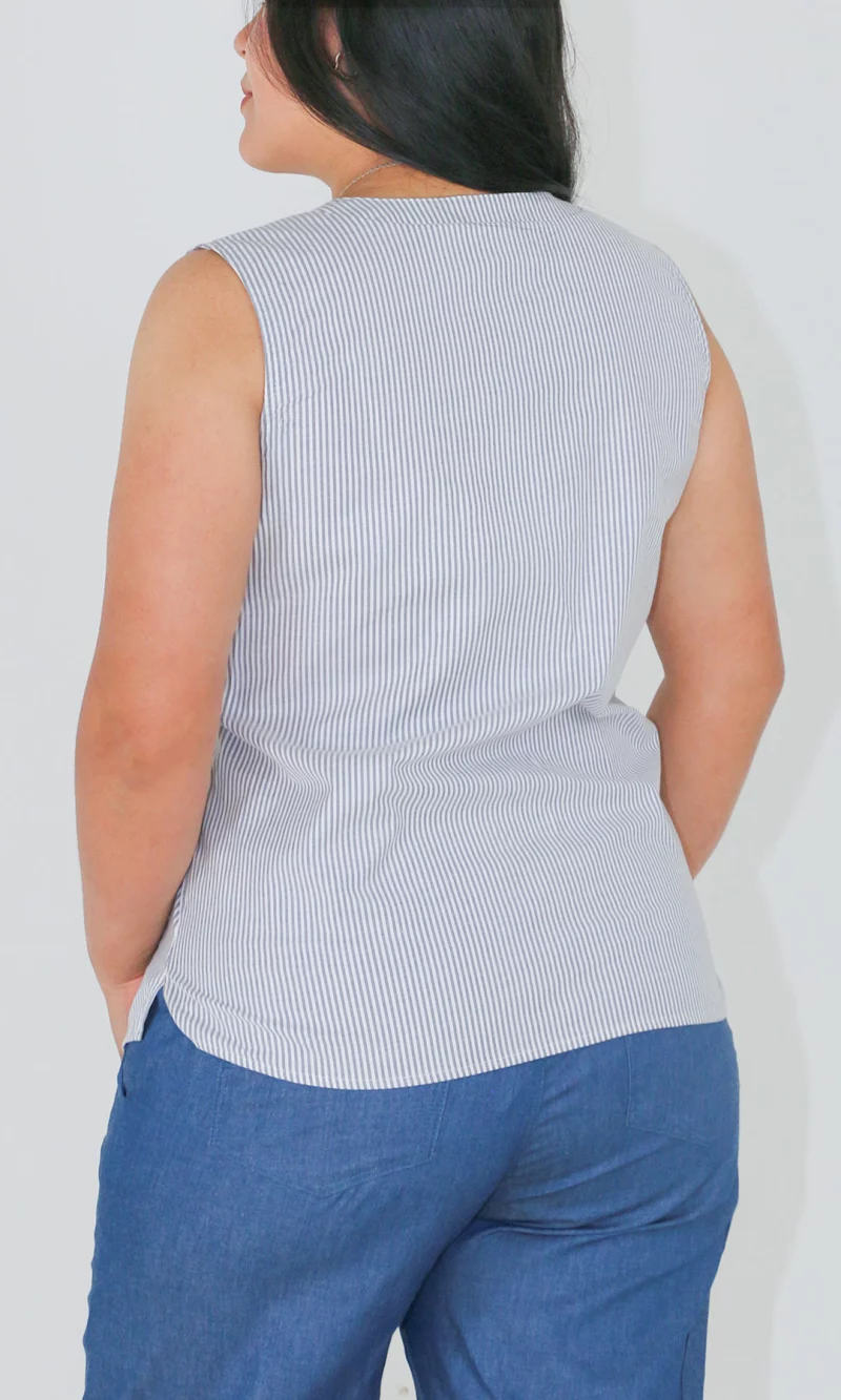 Blusa mujer manga sisa rayas - Imagen 7