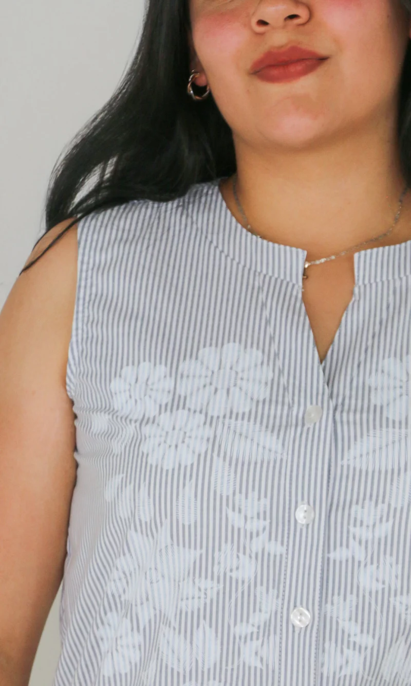 Blusa mujer manga sisa rayas - Imagen 5