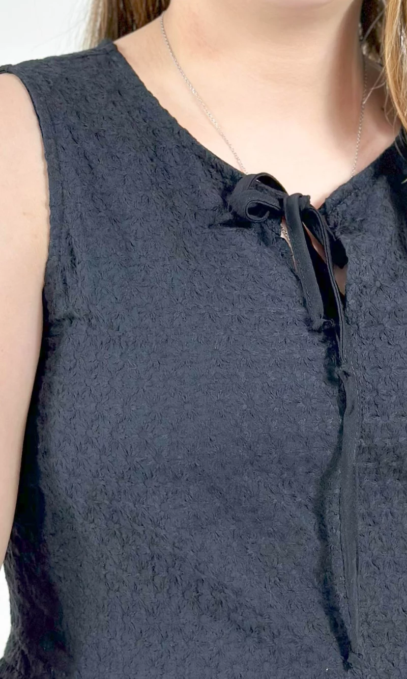 Blusa mujer manga sisa unicolor - Imagen 2