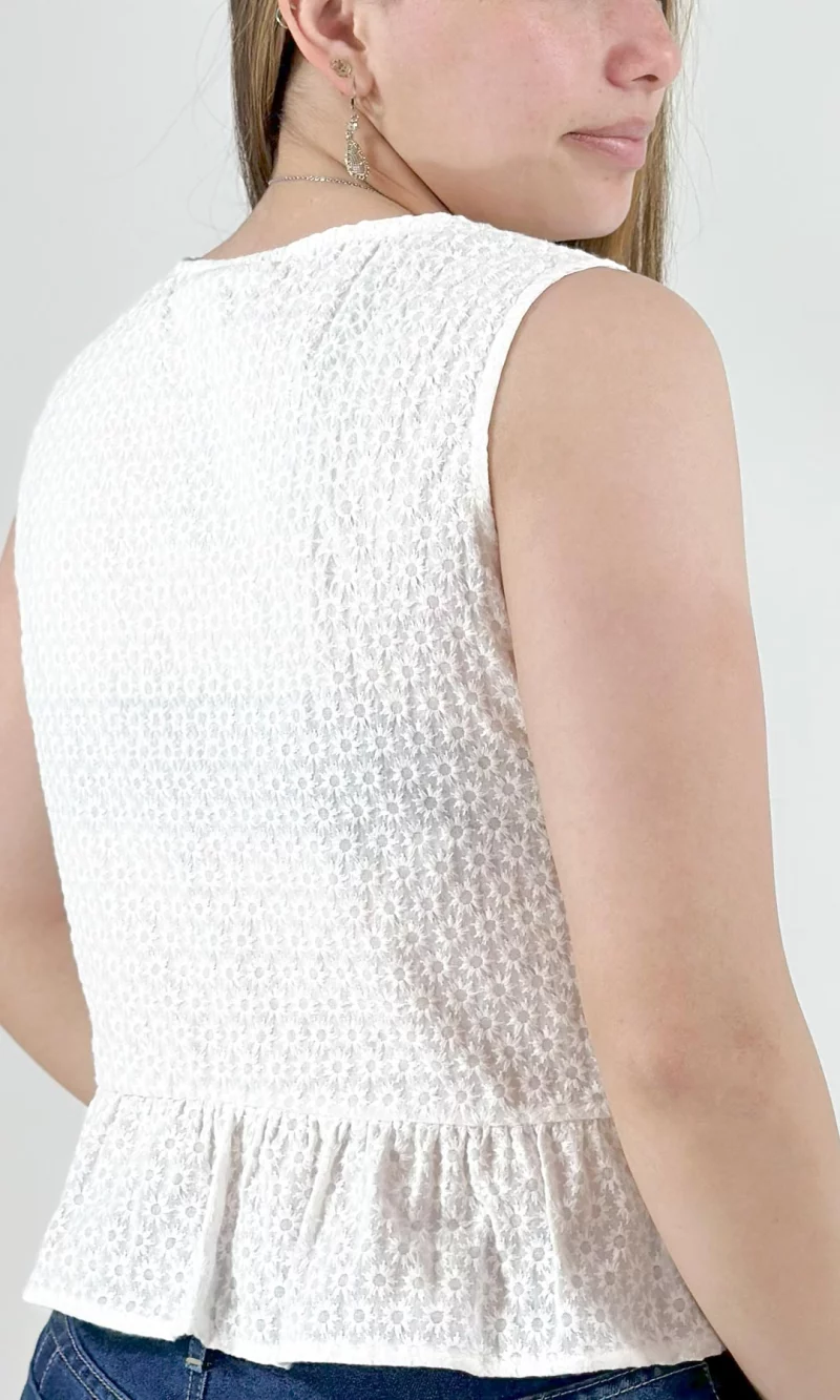 Blusa mujer manga sisa unicolor - Imagen 9