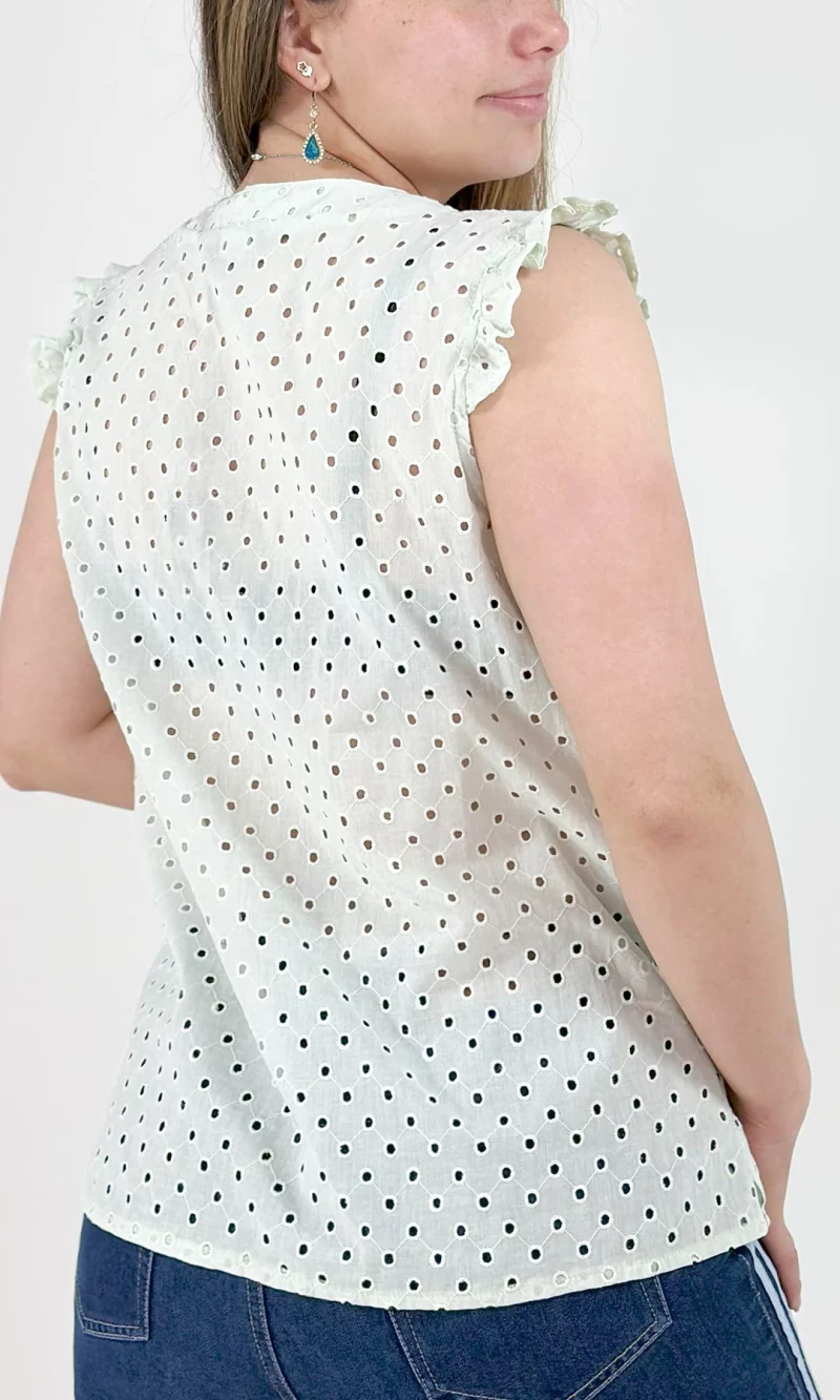 Blusa mujer manga sisa unicolor - Imagen 11