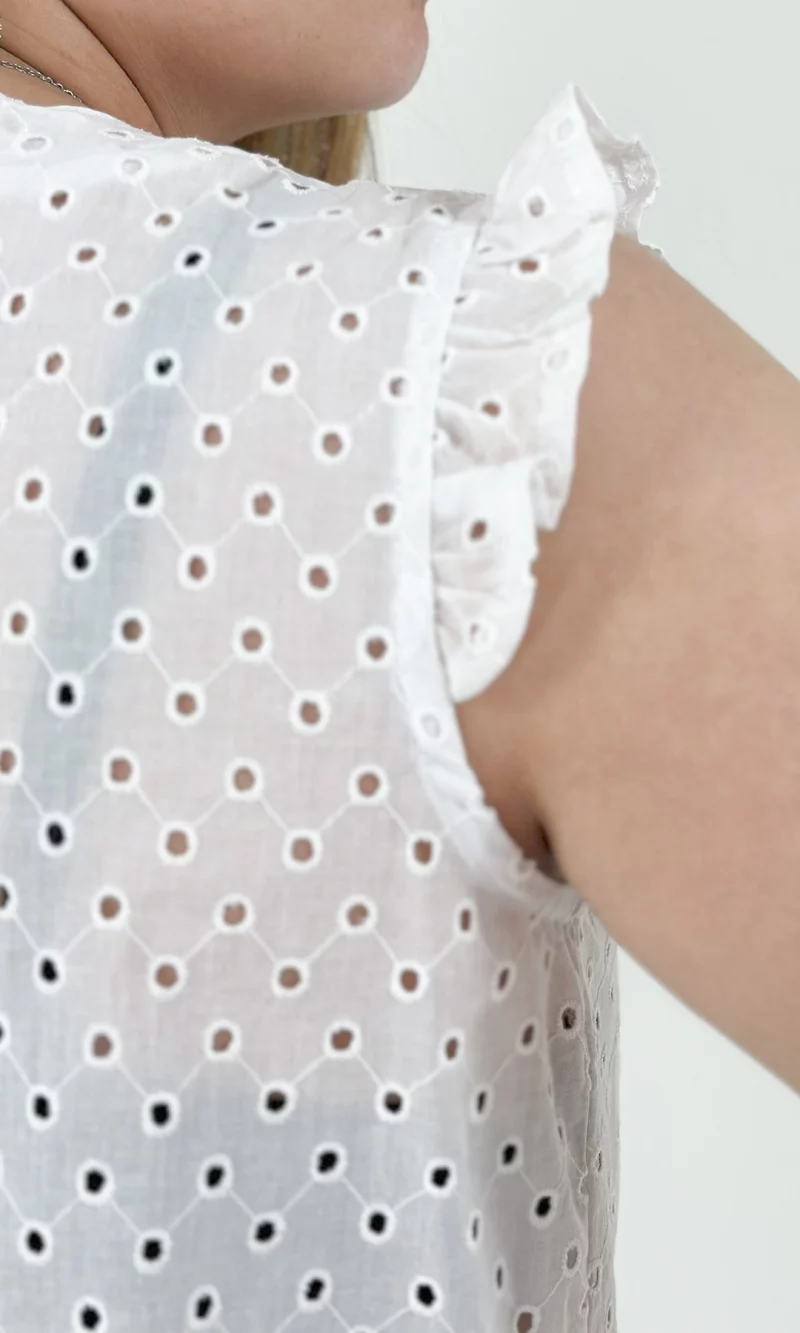 Blusa mujer manga sisa unicolor - Imagen 3
