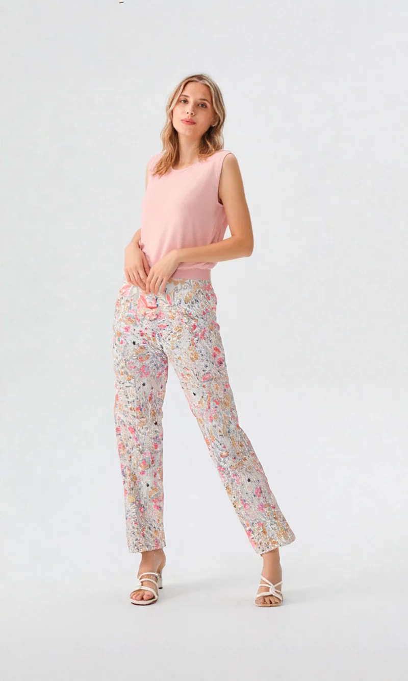 Blusa mujer manga sisa unicolor - Imagen 2