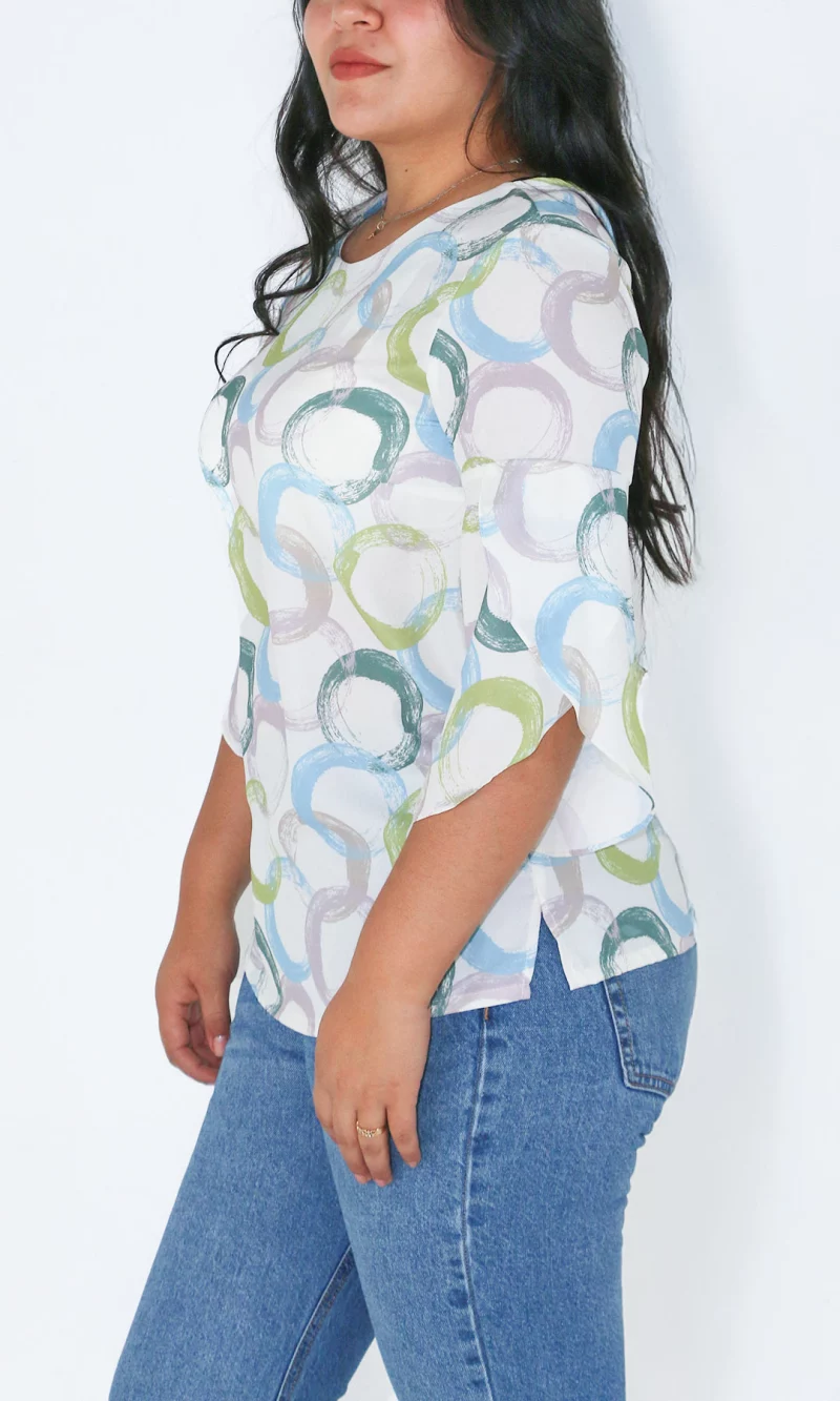 Blusa mujer manga 3/4 pepas - Imagen 10