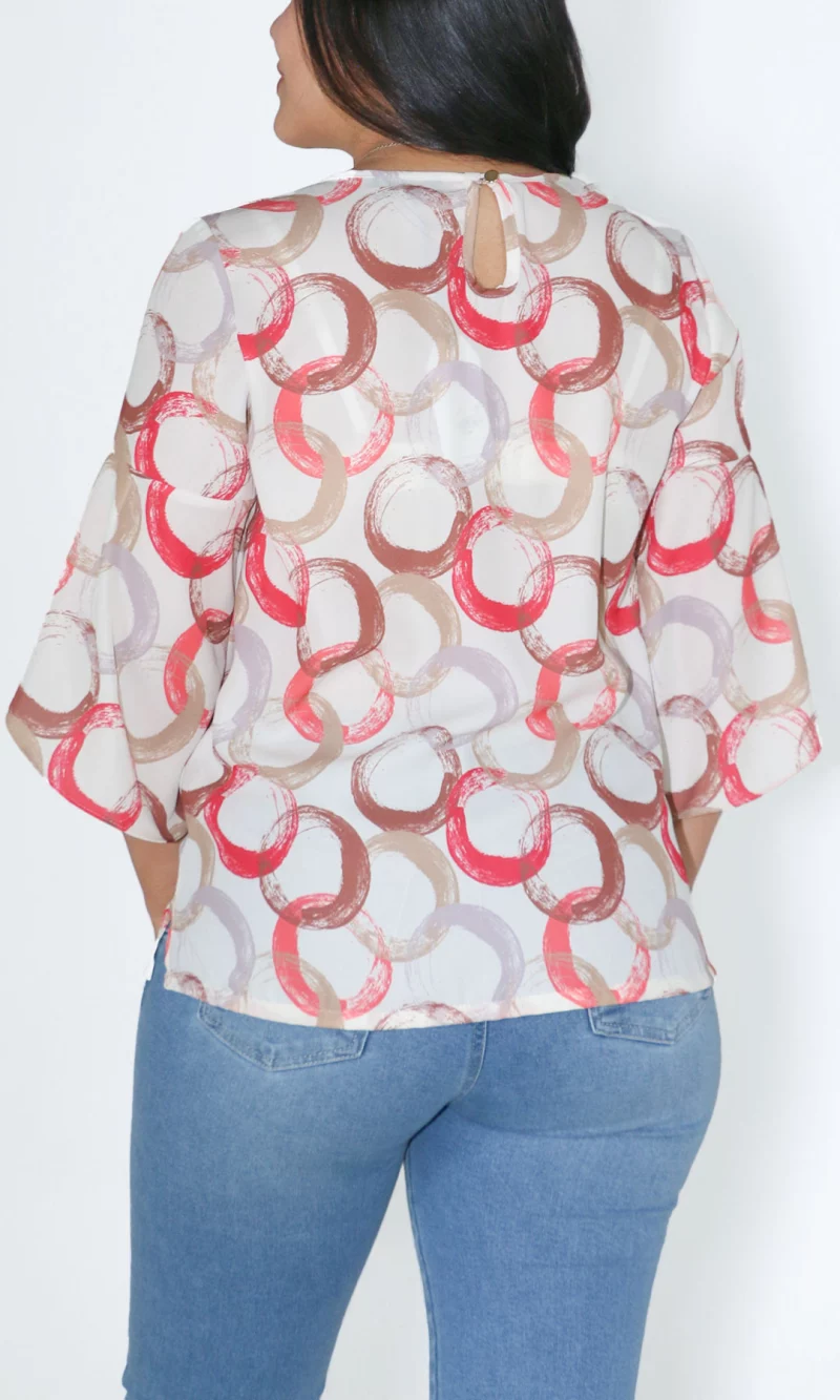 Blusa mujer manga 3/4 pepas - Imagen 4