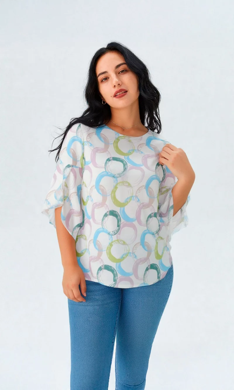 Blusa mujer manga 3/4 pepas - Imagen 12