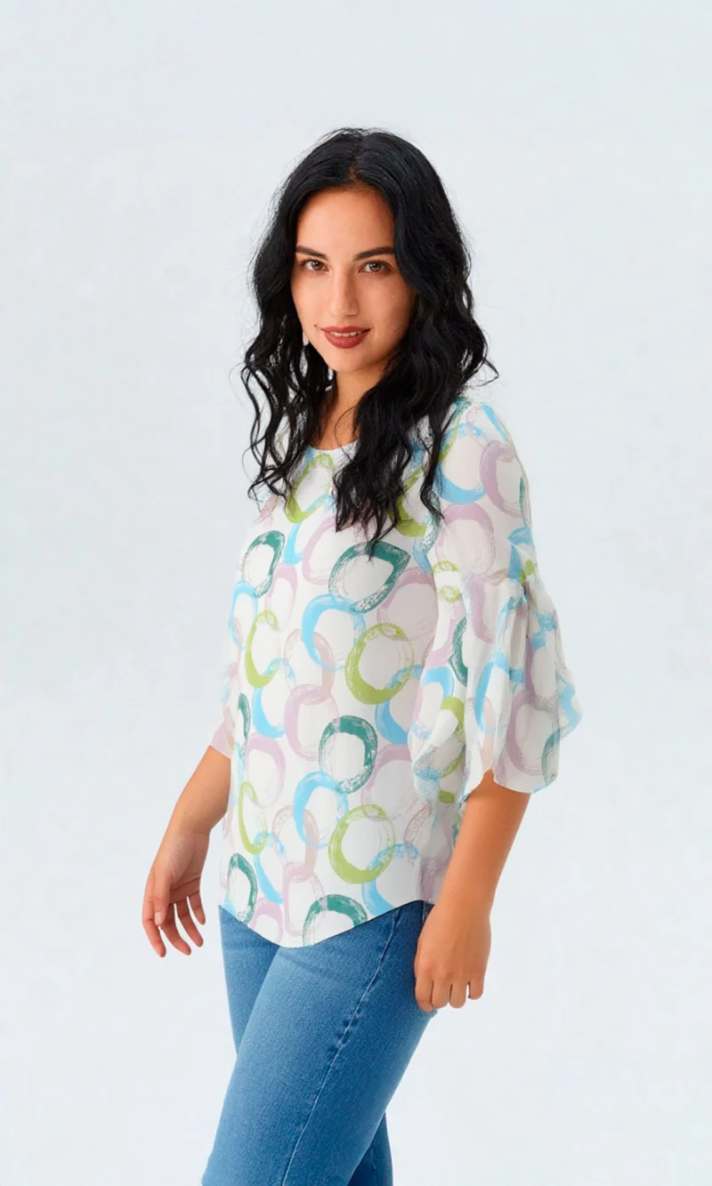 Blusa mujer manga 3/4 pepas - Imagen 14