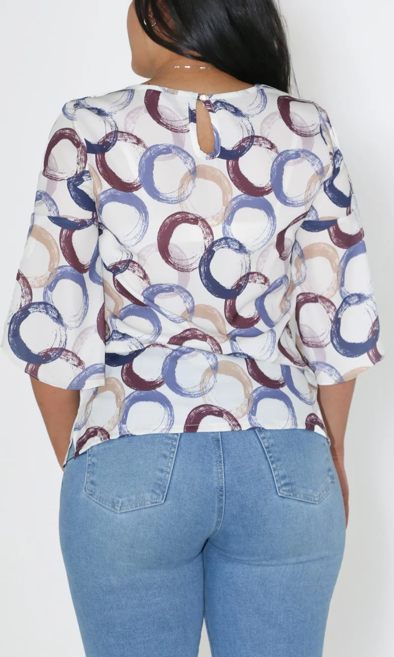 Blusa mujer manga 3/4 pepas - Imagen 8