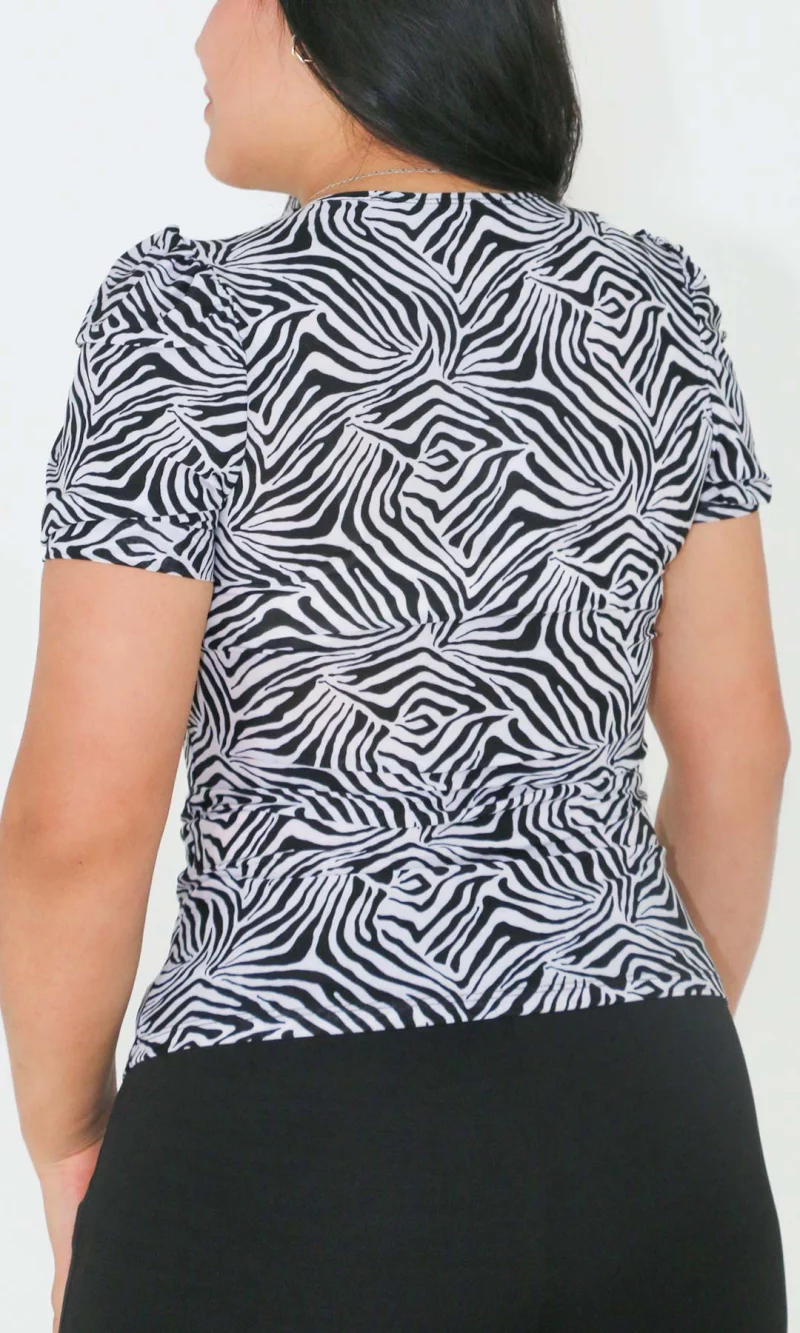 Camiseta mujer manga corta estampada - Imagen 4
