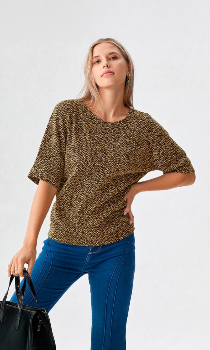 Camiseta mujer manga corta estampada - Imagen 4