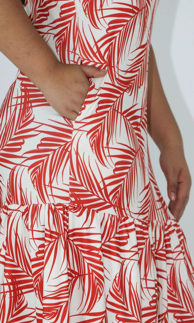 Vestido mujer manga sisa estampado - Imagen 8