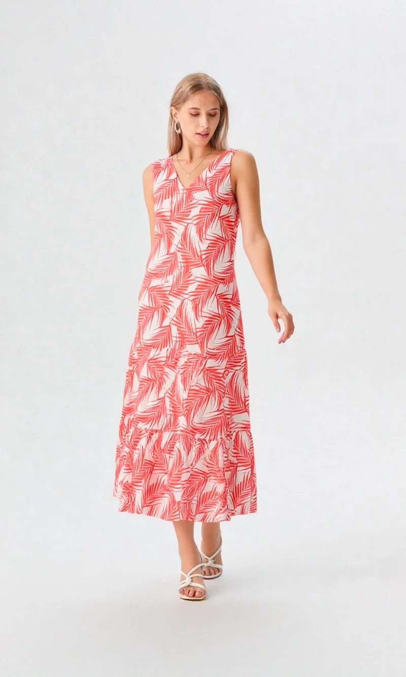 Vestido mujer manga sisa estampado - Imagen 8