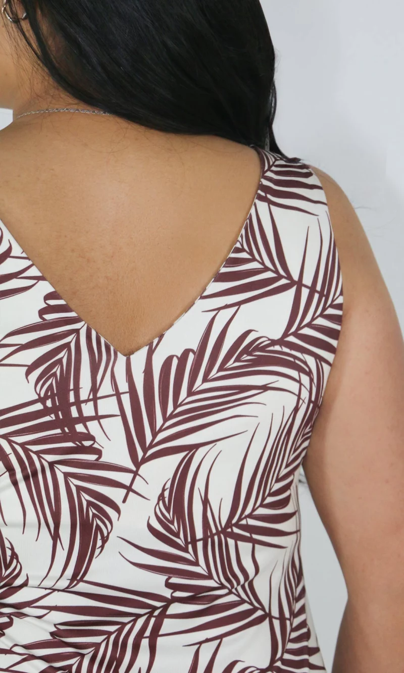 Vestido mujer manga sisa estampado - Imagen 4