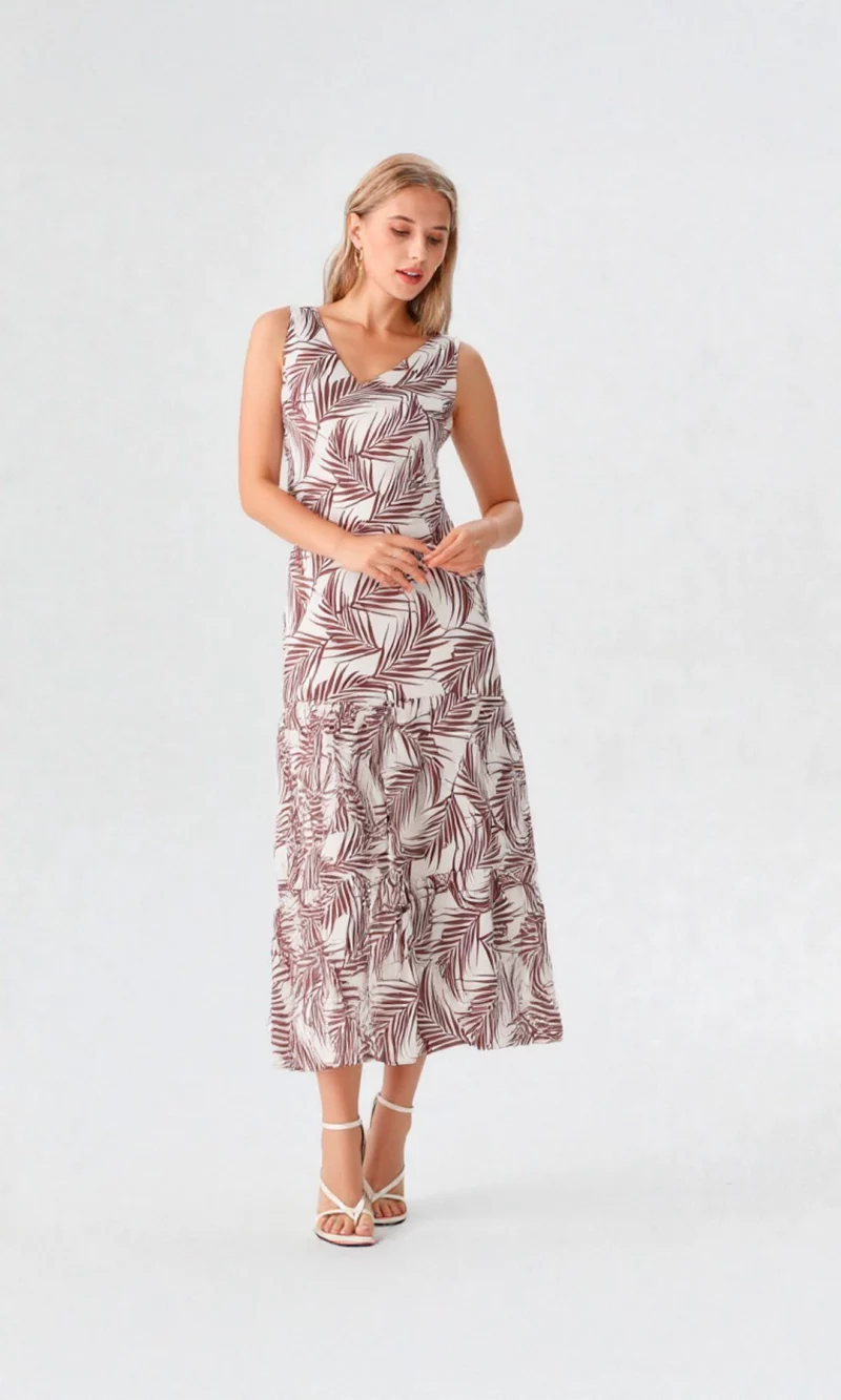Vestido mujer manga sisa estampado - Imagen 2