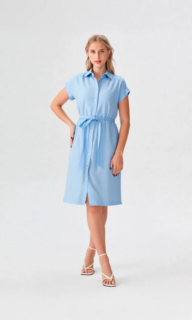 Vestido mujer unicolor - Imagen 4