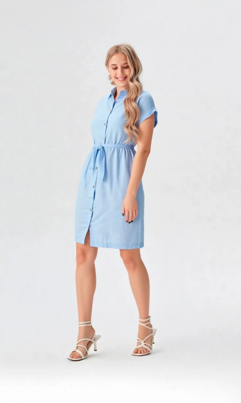 Vestido mujer unicolor - Imagen 5