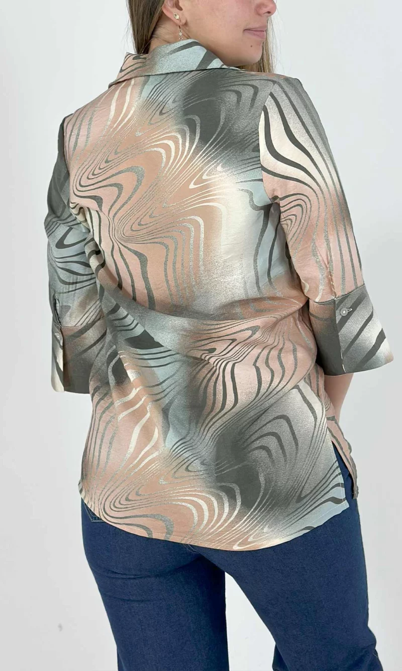 Blusa mujer manga 3/4 estampada - Imagen 6