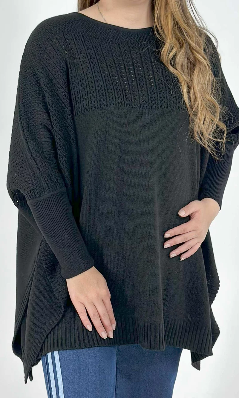 Ruana mujer unicolor - Imagen 5