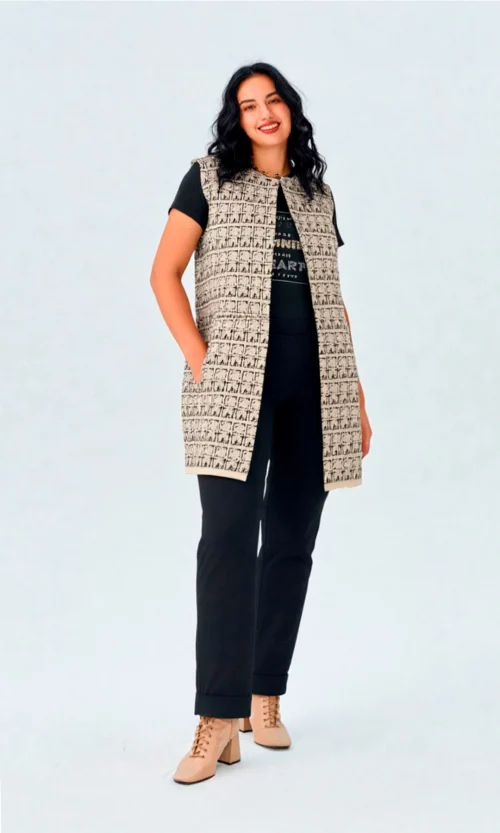 Chaleco mujer con diseño