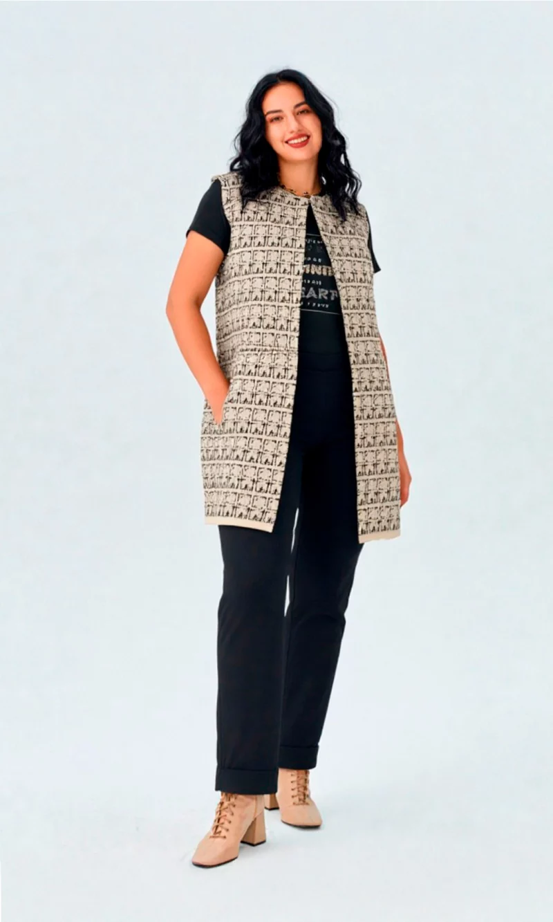 Chaleco mujer con diseño