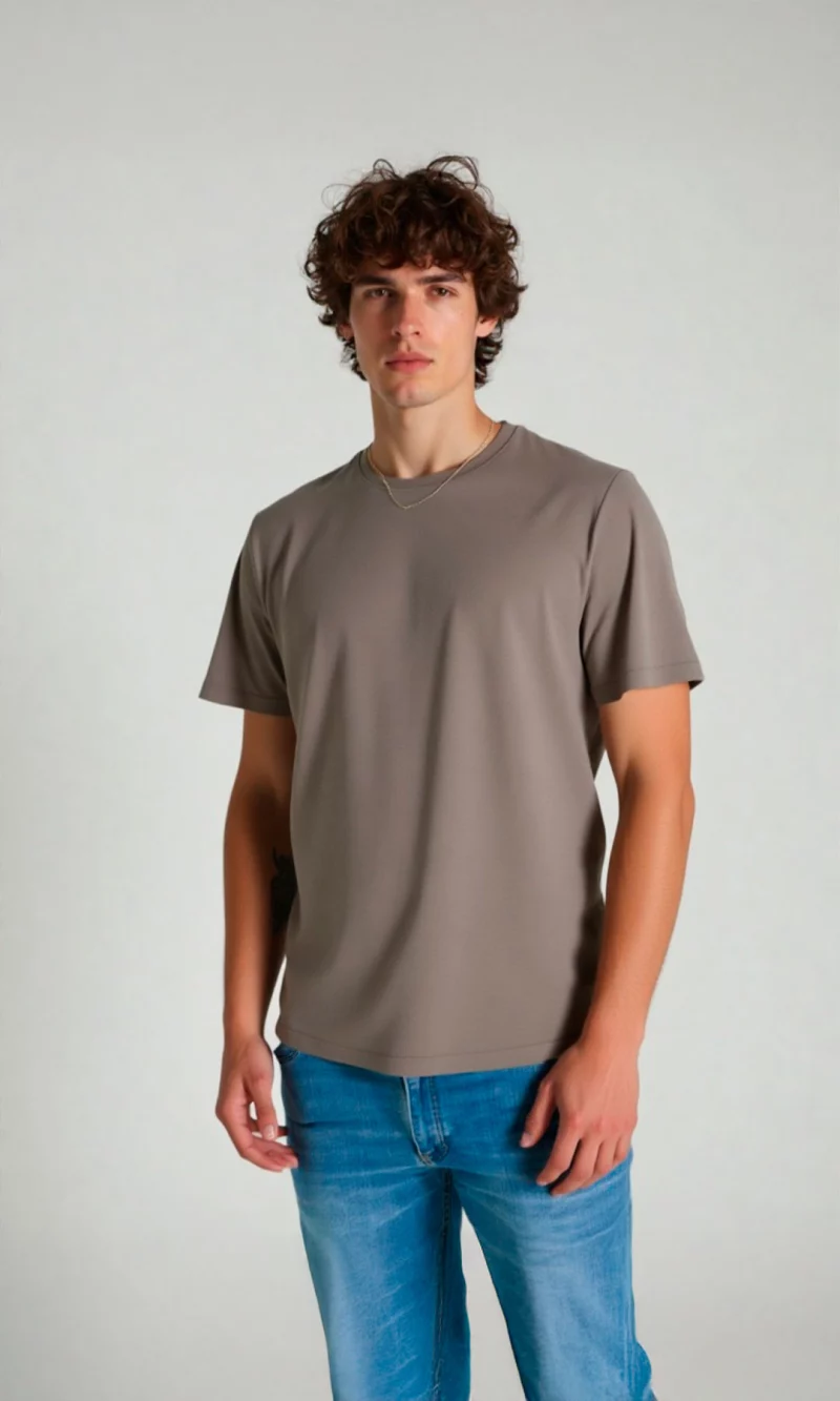 T-Shirt hombre unicolor - Imagen 4
