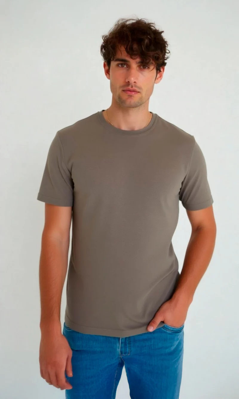 T-Shirt hombre unicolor - Imagen 5