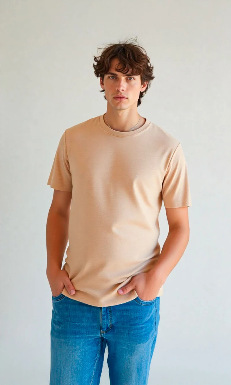 T-Shirt hombre unicolor - Imagen 8