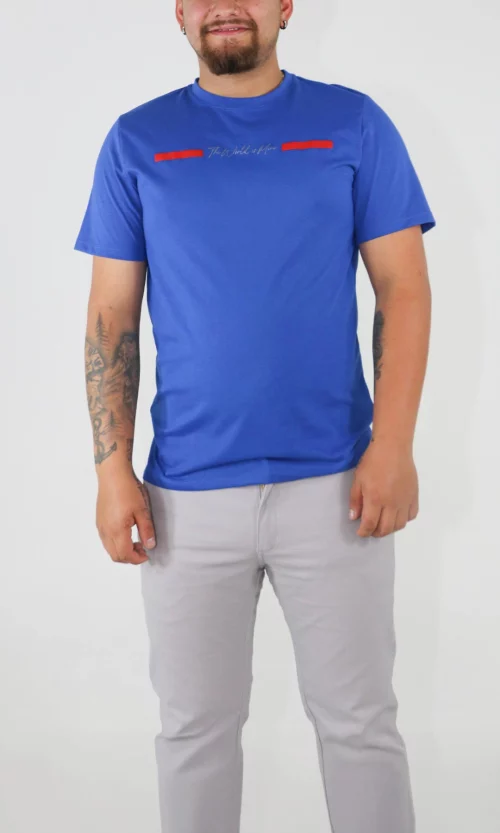 Camiseta hombre manga corta estampada