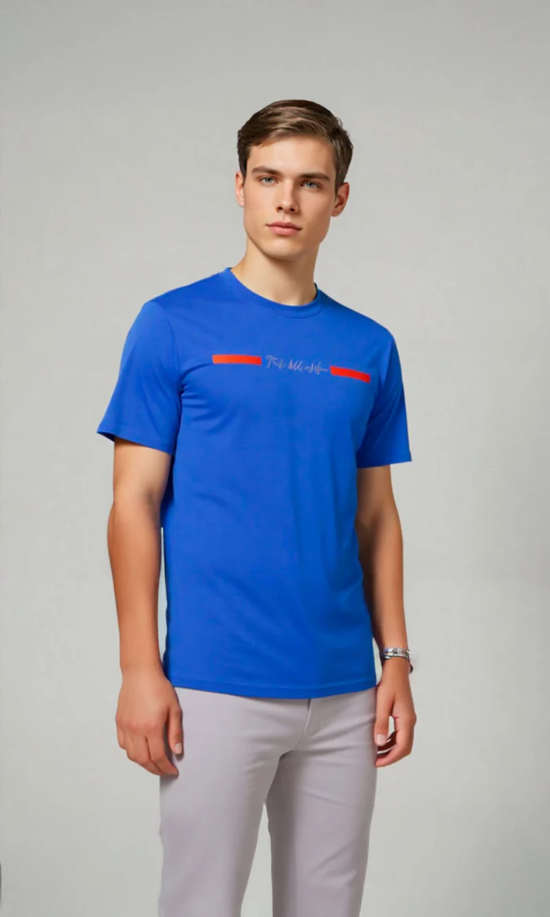 Camiseta hombre manga corta estampada - Imagen 2