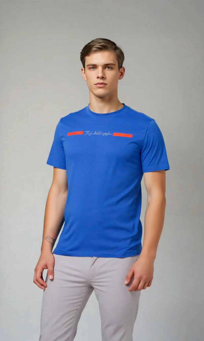 Camiseta hombre manga corta estampada