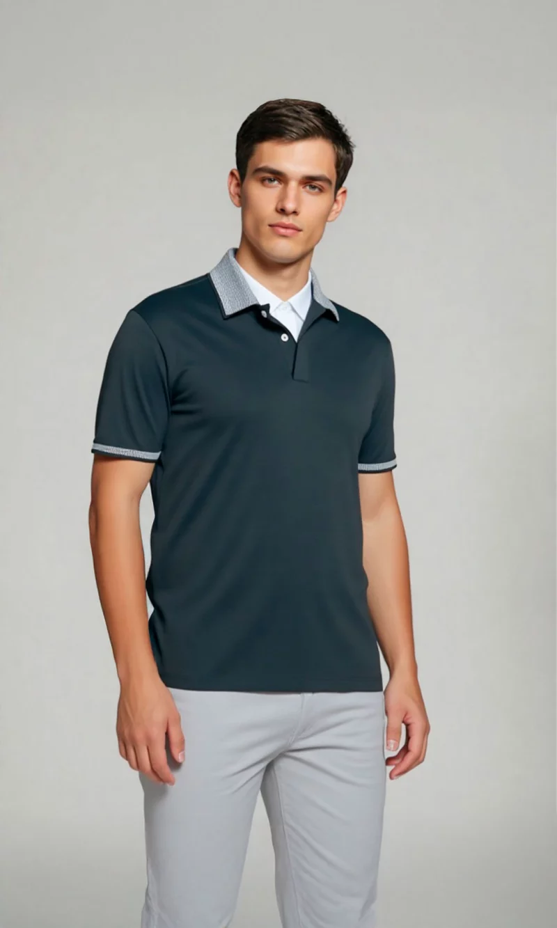 Polo hombre unicolor - Imagen 5