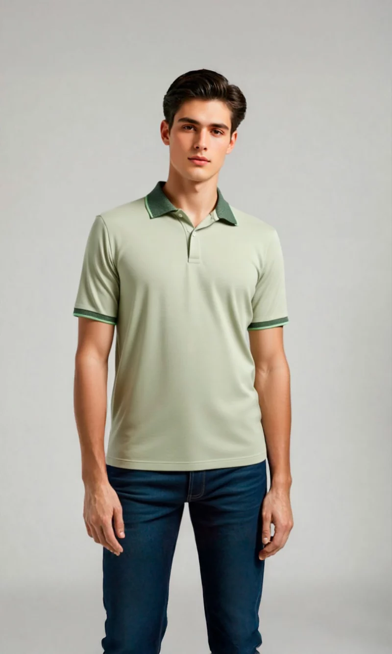 Polo hombre unicolor