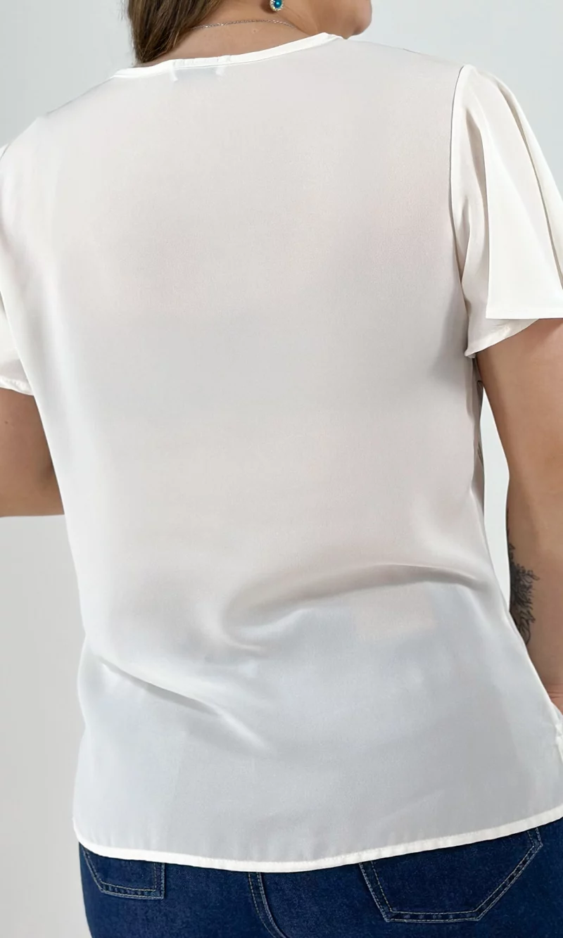 Blusa mujer manga corta estampada - Imagen 5