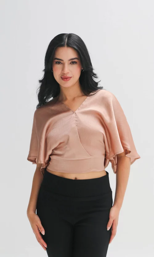 Blusa mujer manga corta unicolor