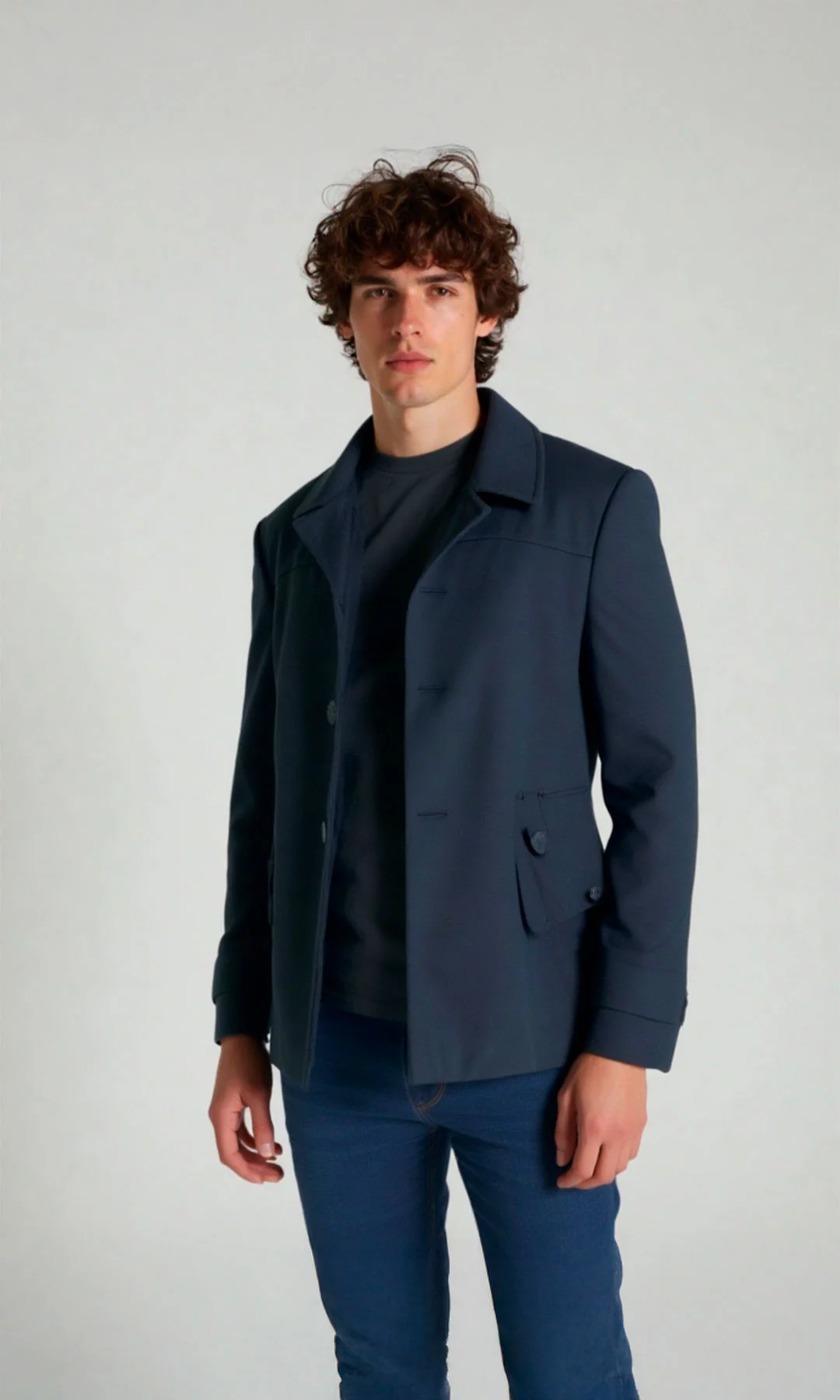 Chaqueta hombre unicolor - Imagen 6