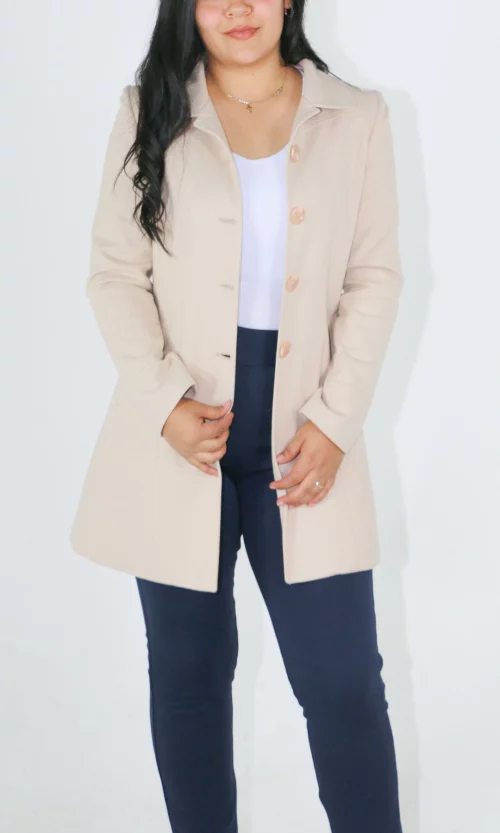 Gabán mujer unicolor