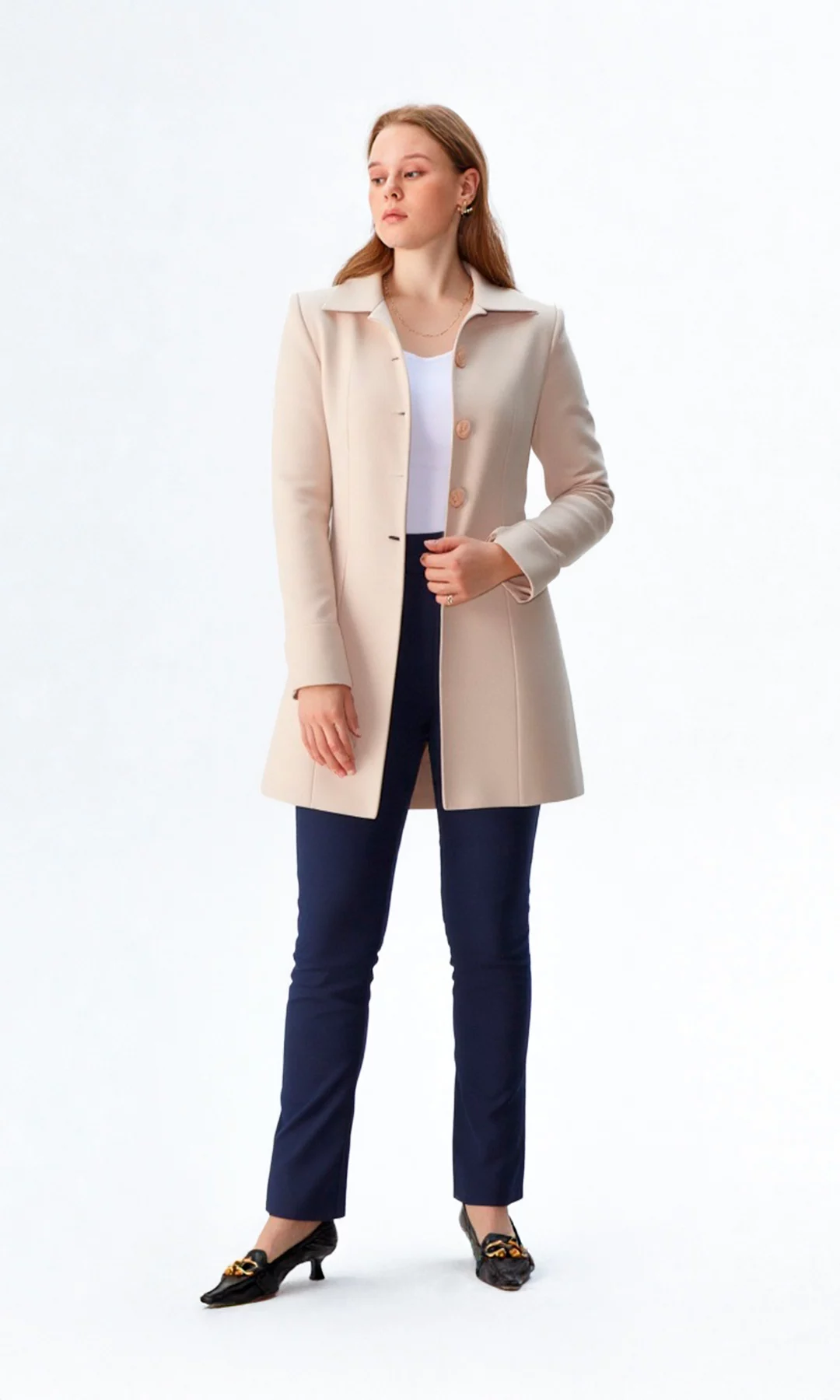 Gabán mujer unicolor - Imagen 2