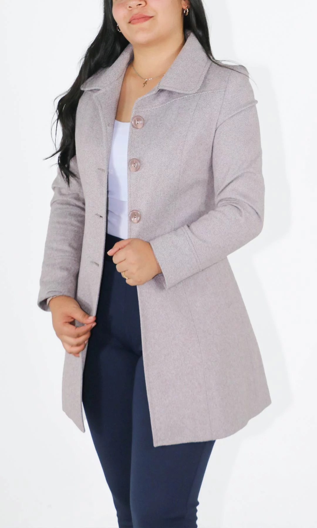 Gabán mujer unicolor - Imagen 9