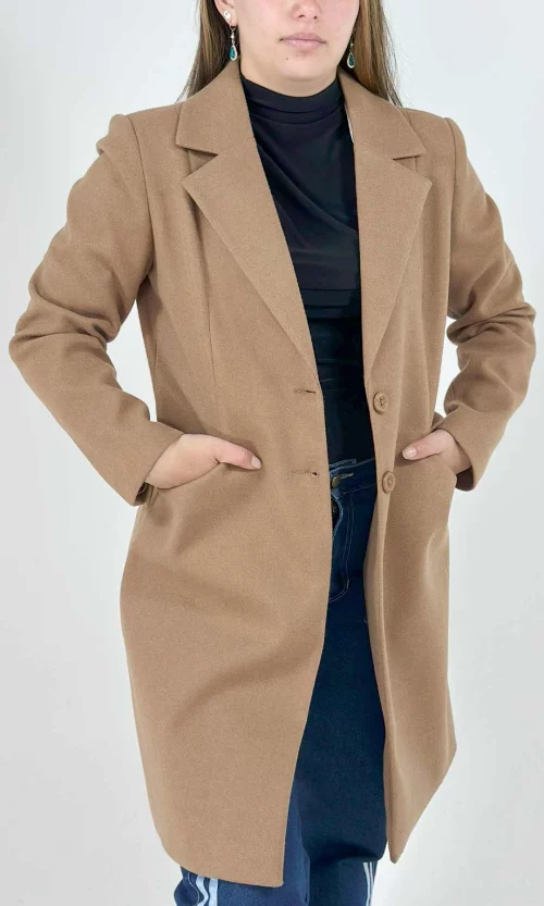 Gabán mujer unicolor