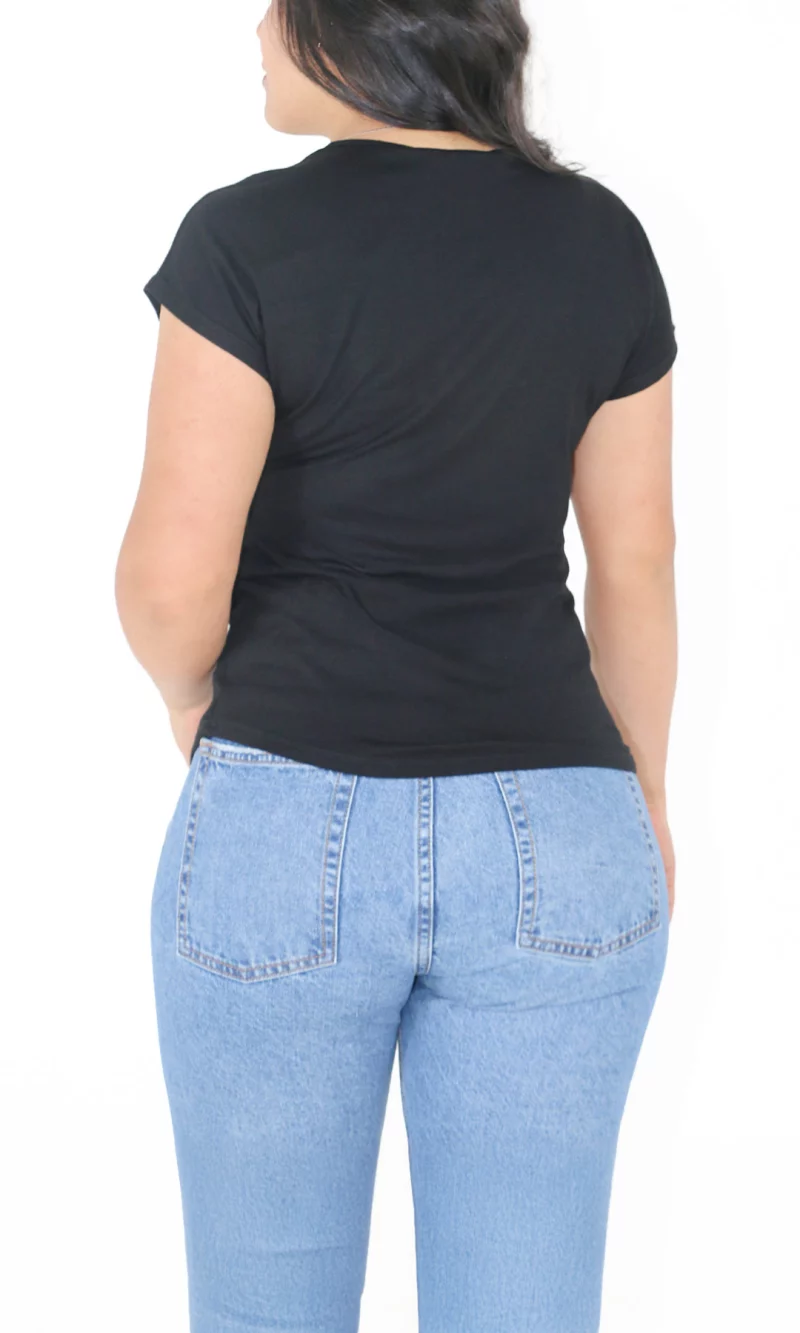 Camiseta mujer manga 3/4 estampada - Imagen 4