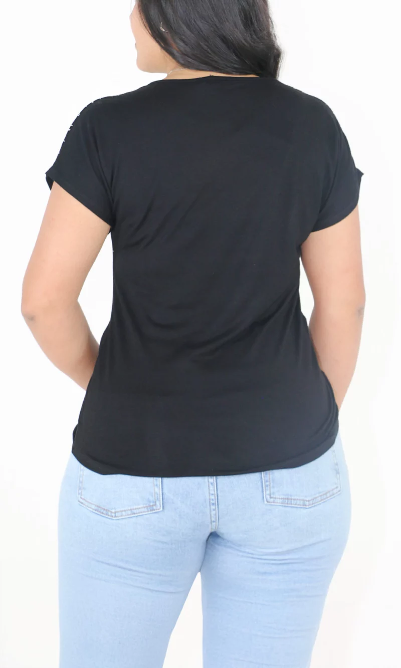Camiseta mujer manga corta estampada - Imagen 4
