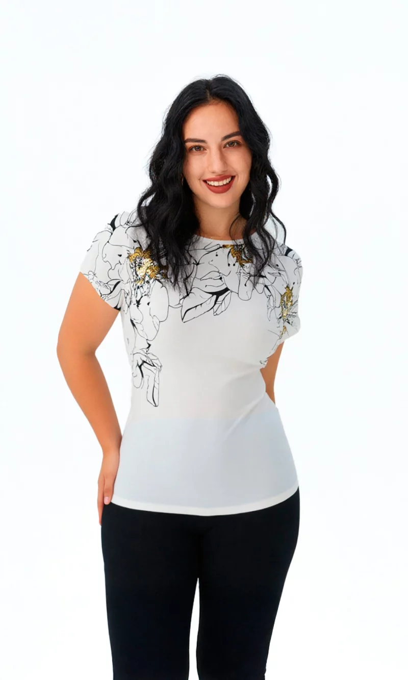 Camiseta mujer manga corta estampada - Imagen 5