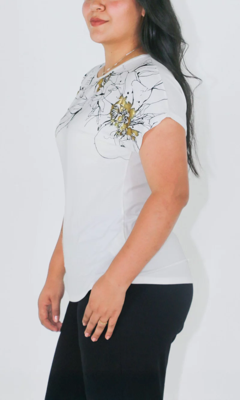 Camiseta mujer manga corta estampada - Imagen 7