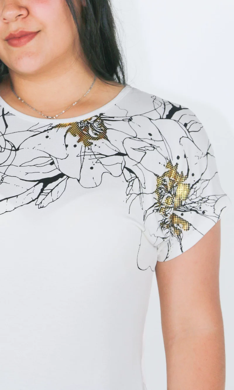 Camiseta mujer manga corta estampada - Imagen 6