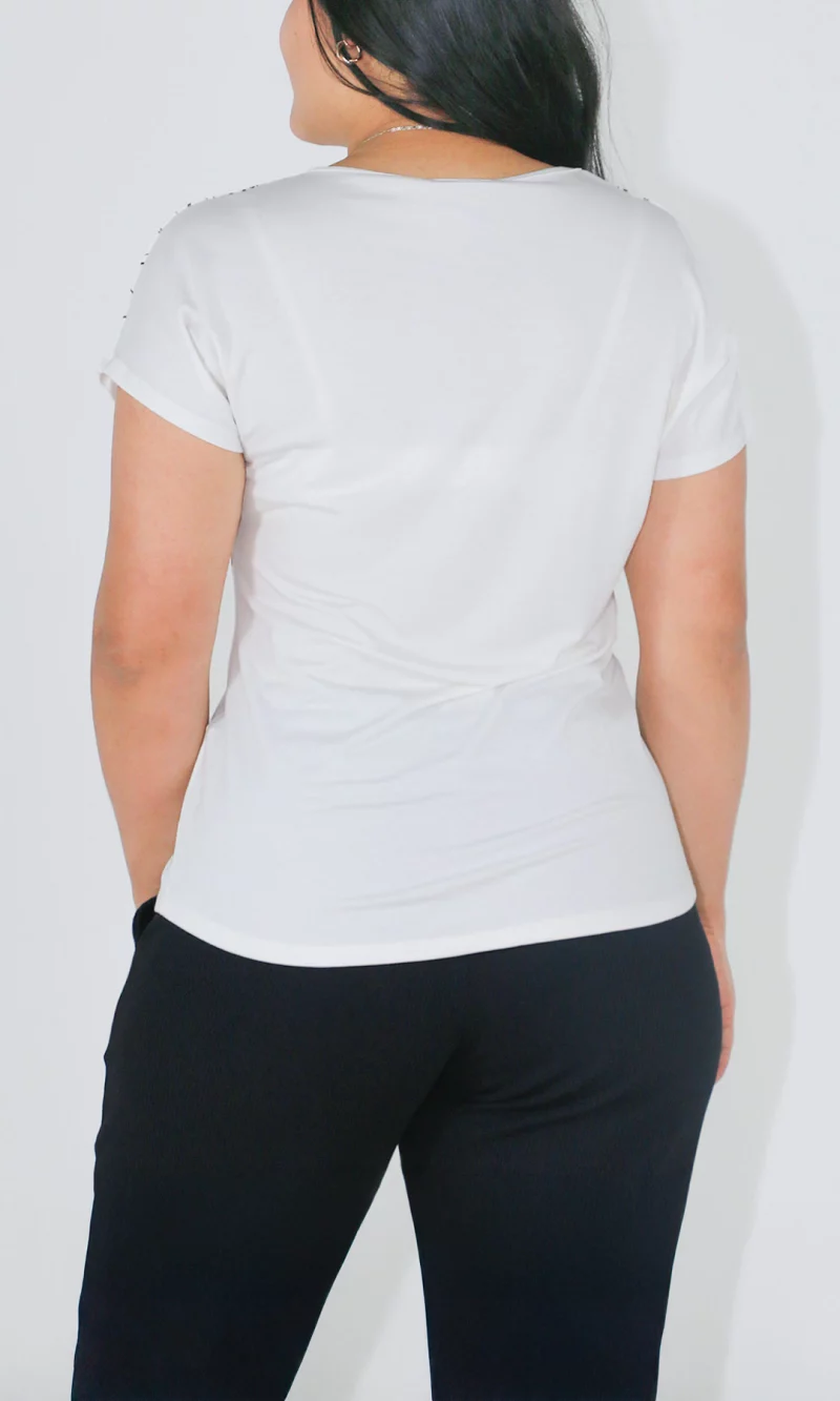 Camiseta mujer manga corta estampada - Imagen 8