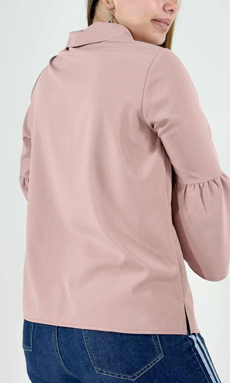 Blusa mujer manga 3/4 unicolor - Imagen 8