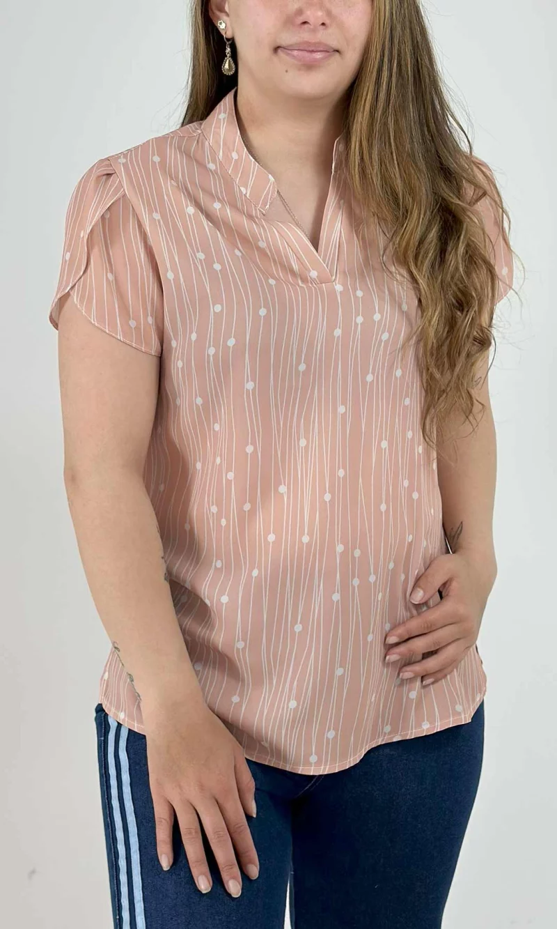 Blusa mujer manga corta pepas - Imagen 9