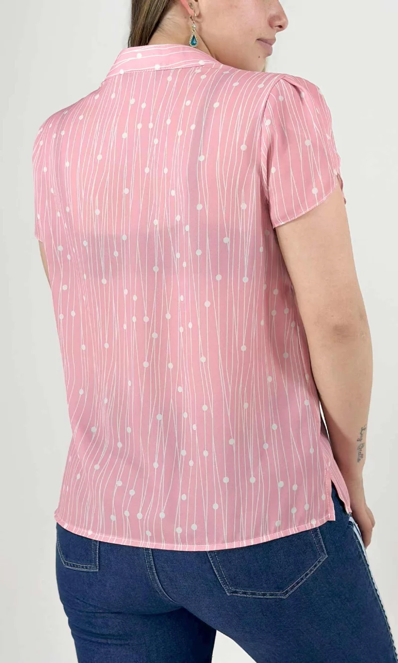 Blusa mujer manga corta pepas - Imagen 8
